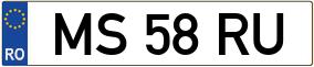 Trailer License Plate